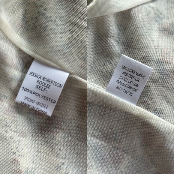 NWT Jessica Robertson Women’s 2XL Preppy Prairie Floral White Casual Shirt Dress - Picture 13 of 13